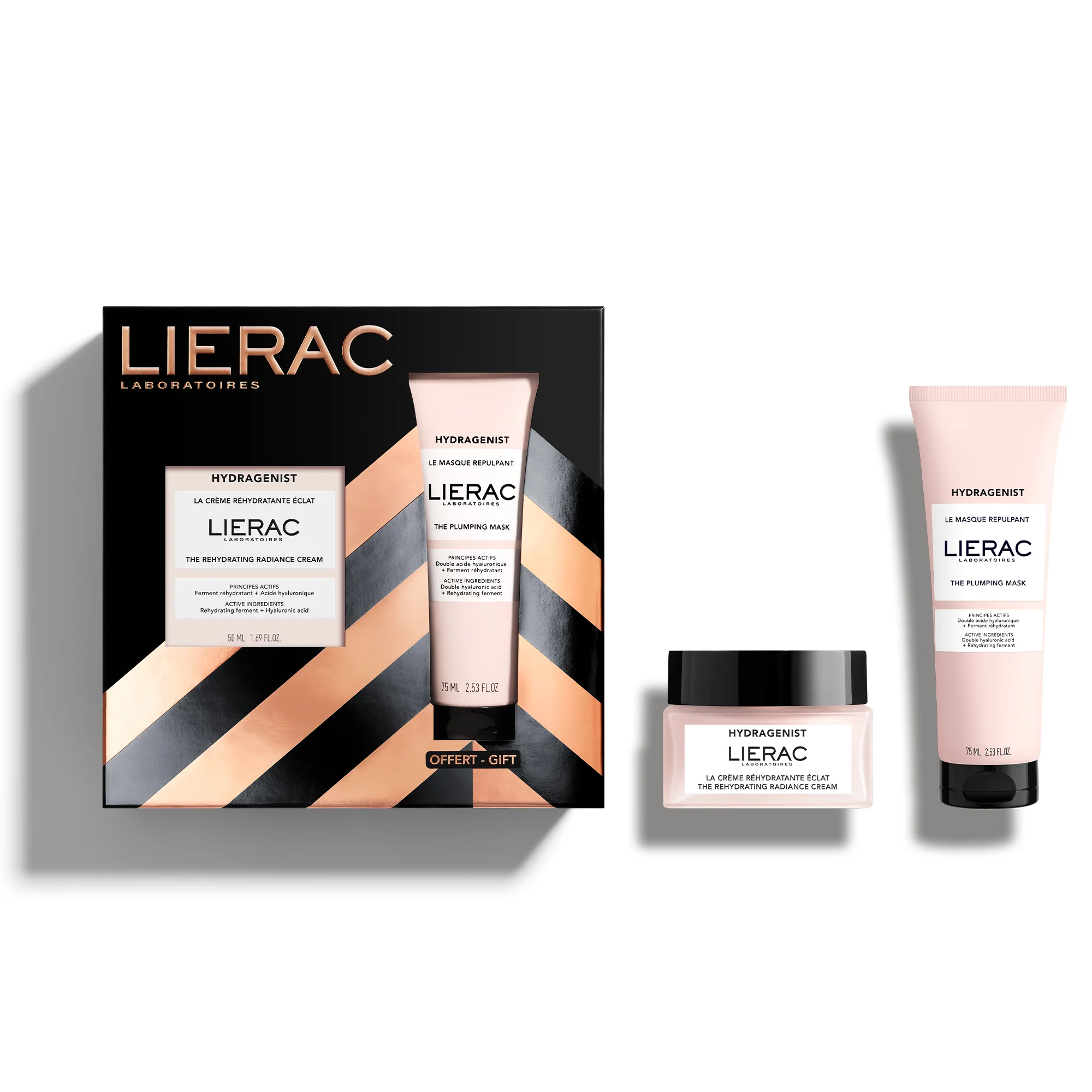 Hydragenist Coffret Natale Crema + Hydragenist Maschera - Cofanetto Idratante, Crema viso giorno idratante