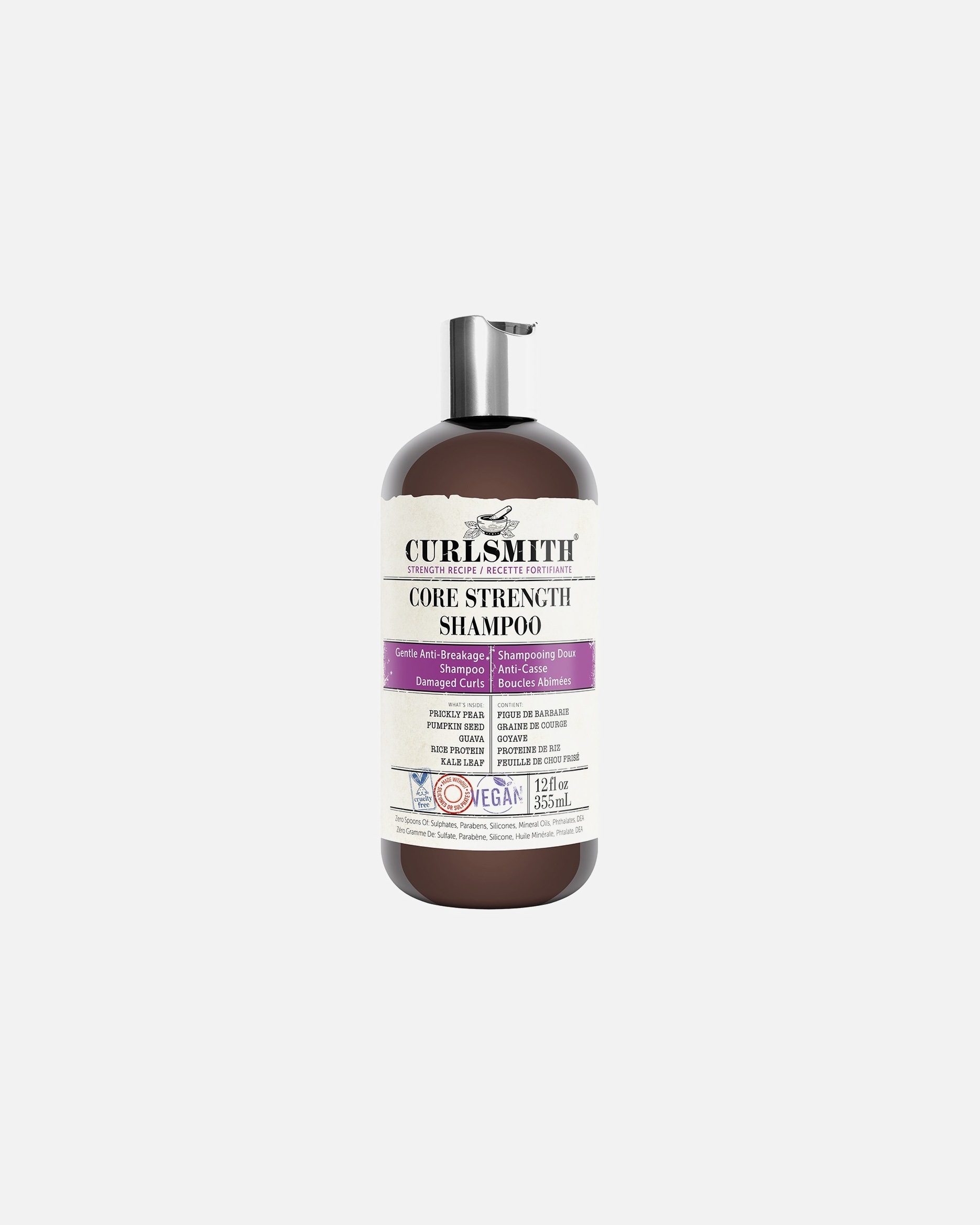 „Curlsmith Haarshampoo Core Strength“ šampūnas plaukams – 355 ml