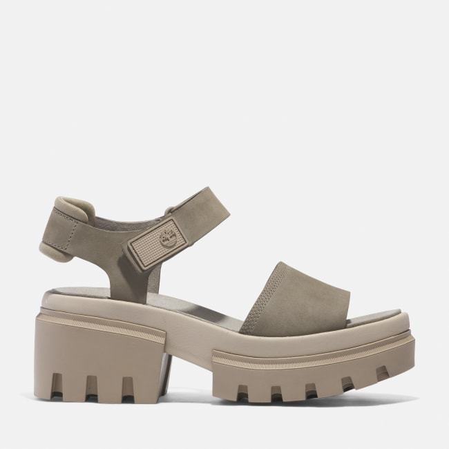 Sandalo a Doppia Fascia Everleigh da Donna in                beige