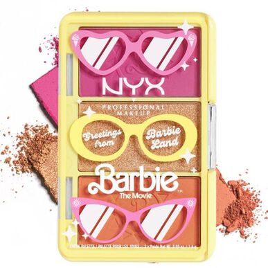 „Nyx Greetings From Barbie Land“ profesionali skaistalų paletė, 1 vnt., 1 vnt.