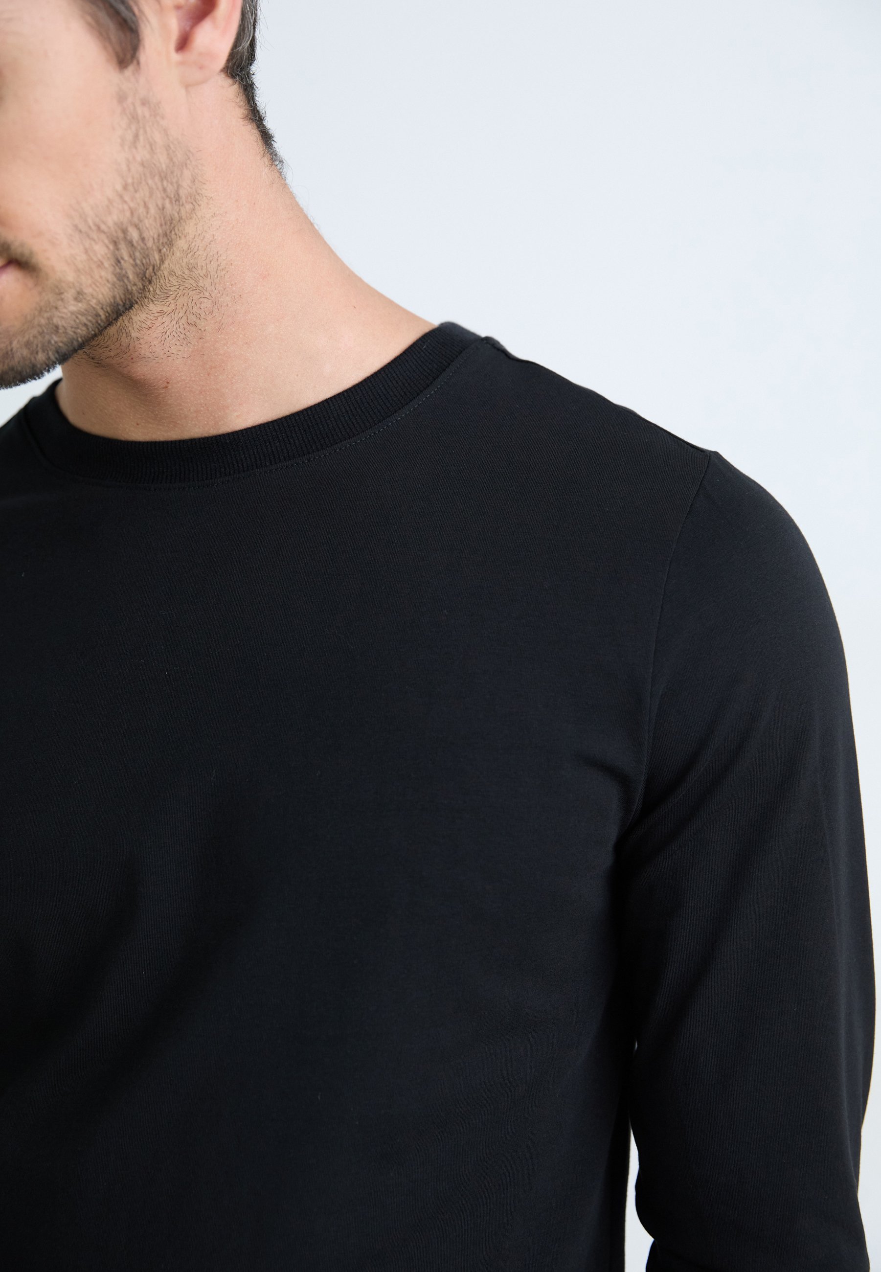 Björn Borg CORE SLIM LONG SLEEVE PACK 2 - Maglia da pigiama - nera
