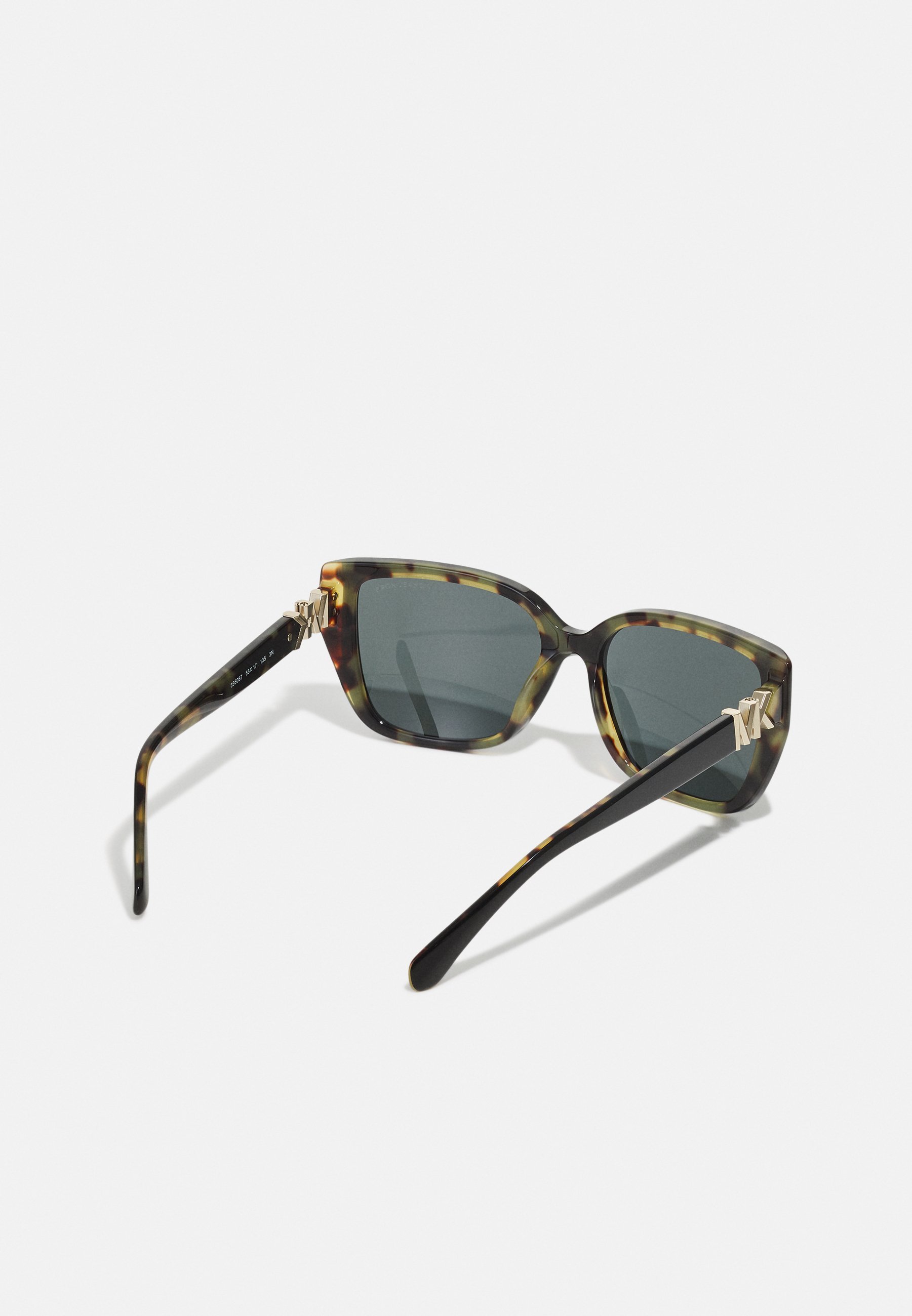 Michael Kors ACADIA - Zonnebril - zwart/amberkleurig schildpadpatroon