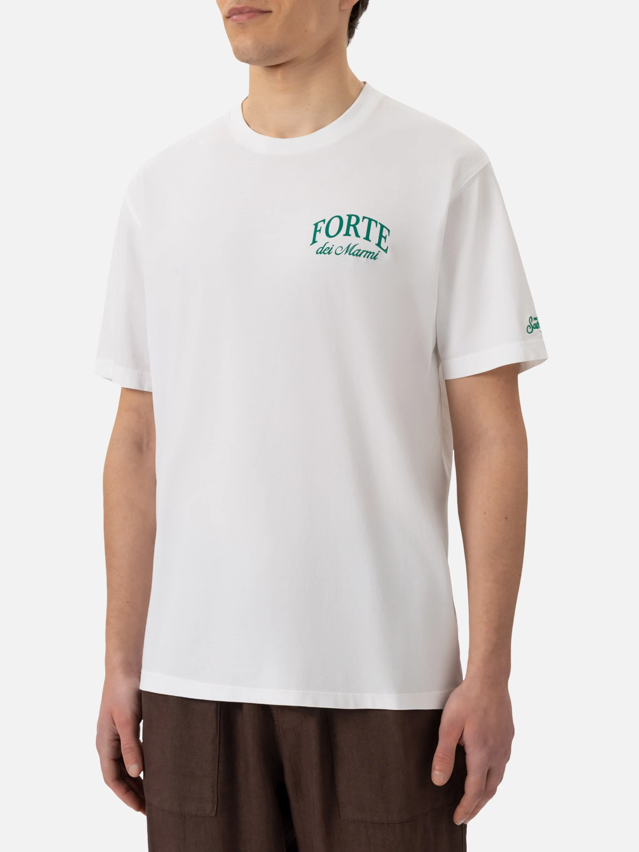 Katoenen heren-T-shirt met Forte dei Marmi-print | SAPORE DI MARE SPEC