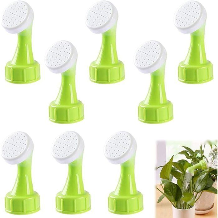 Tapones para botellas de agua, juego de 8 boquillas para regaderas y botellas, varios colores, GARDEN SHED