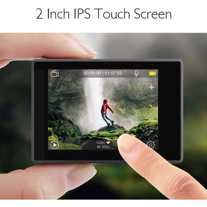 AKASO V50 Elite Native 4K / 60fps Waterproof Sports Camera Ultra HD EIS 4K Wifi 20MP LCD Touch Screen Action Cam