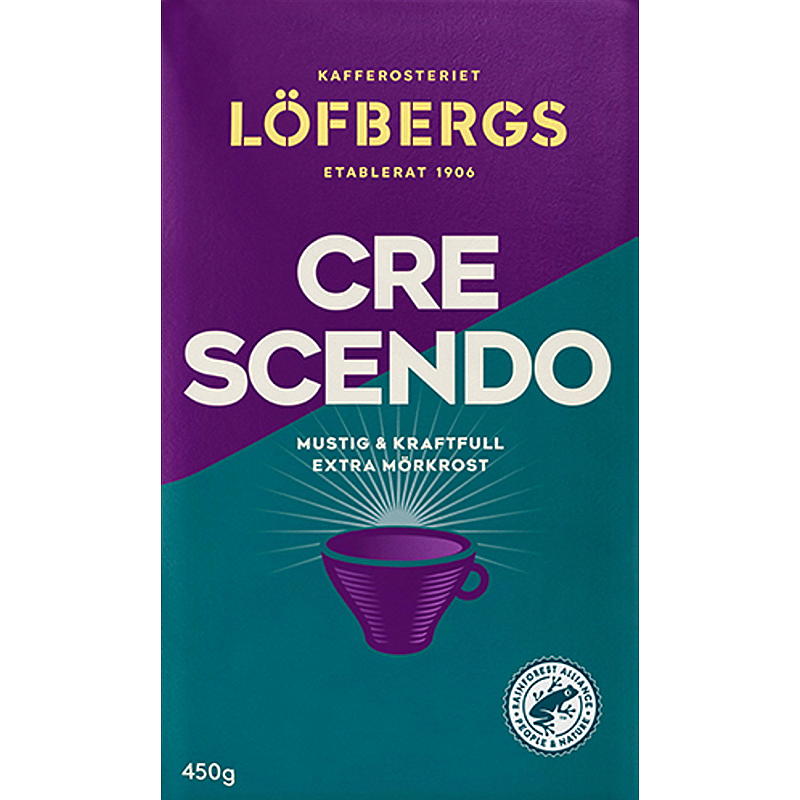Löfbergs Koffiefilter gemalen 450 g Crescendo Löfbergs