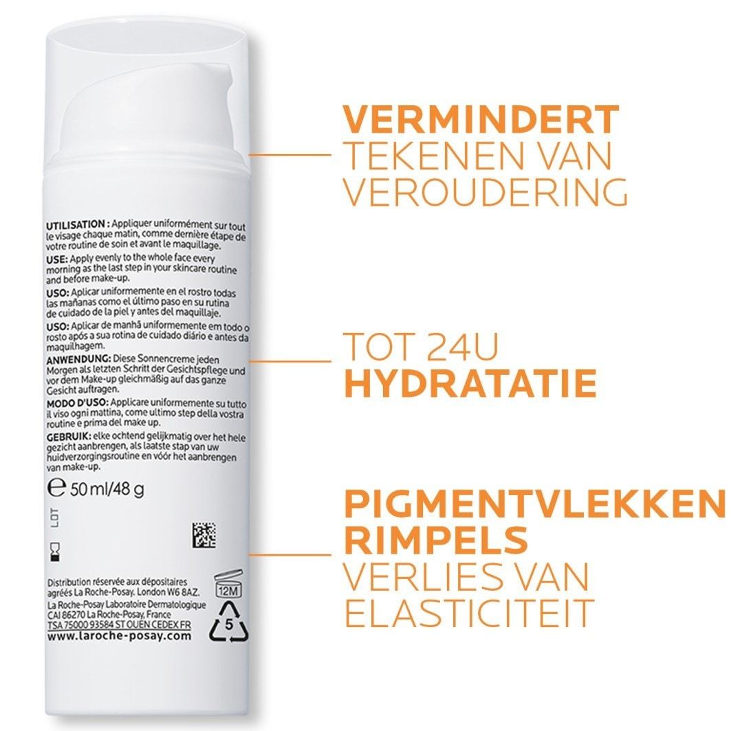 „La Roche-Posay Anthelios Age Correct“ fotokorekcinis dieninis apsauginis kremas nuo saulės SPF 50 – 50 ml