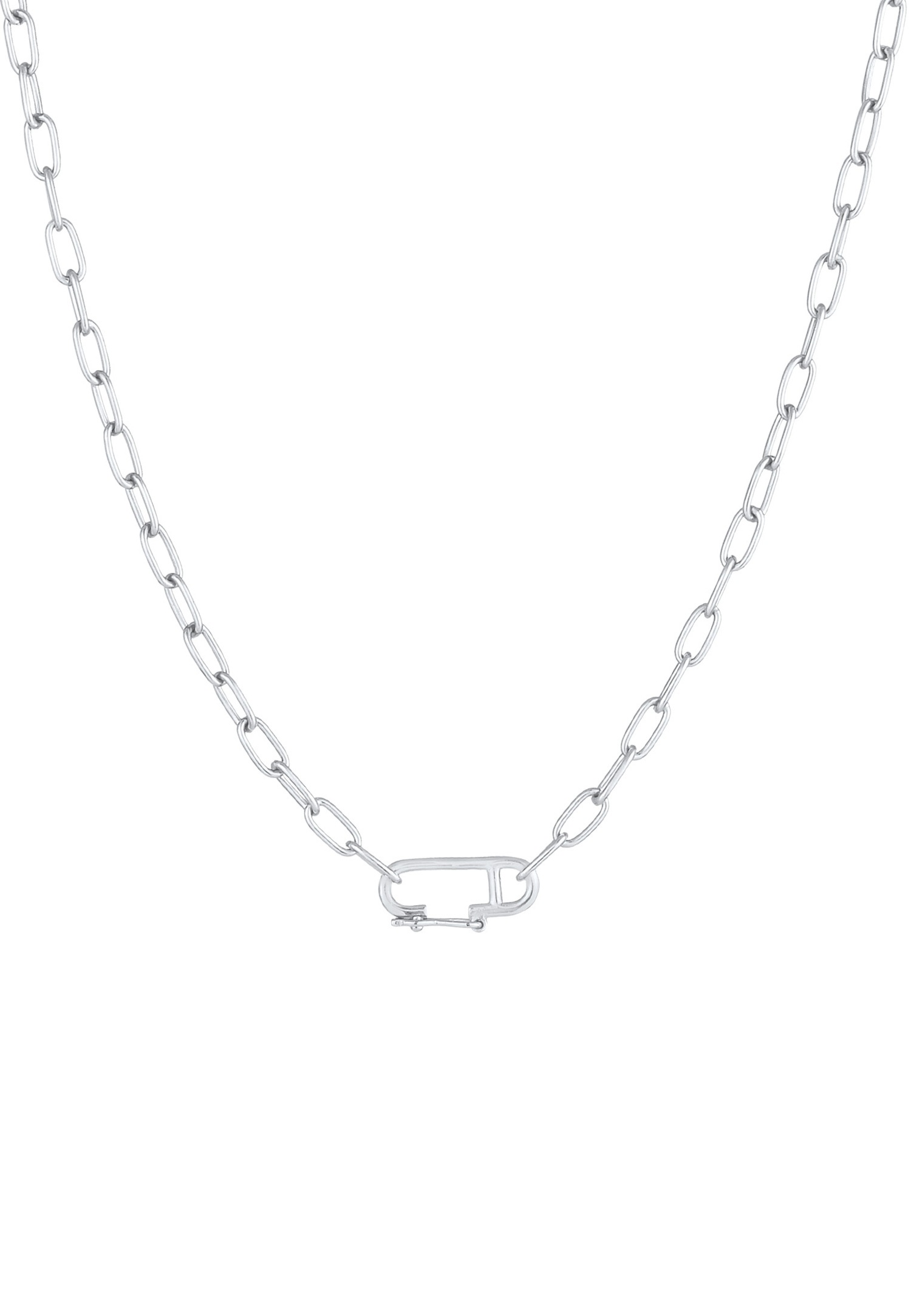 Elli Chaîne à maillons pour dames ajustable en argent sterling 925 plaqué or