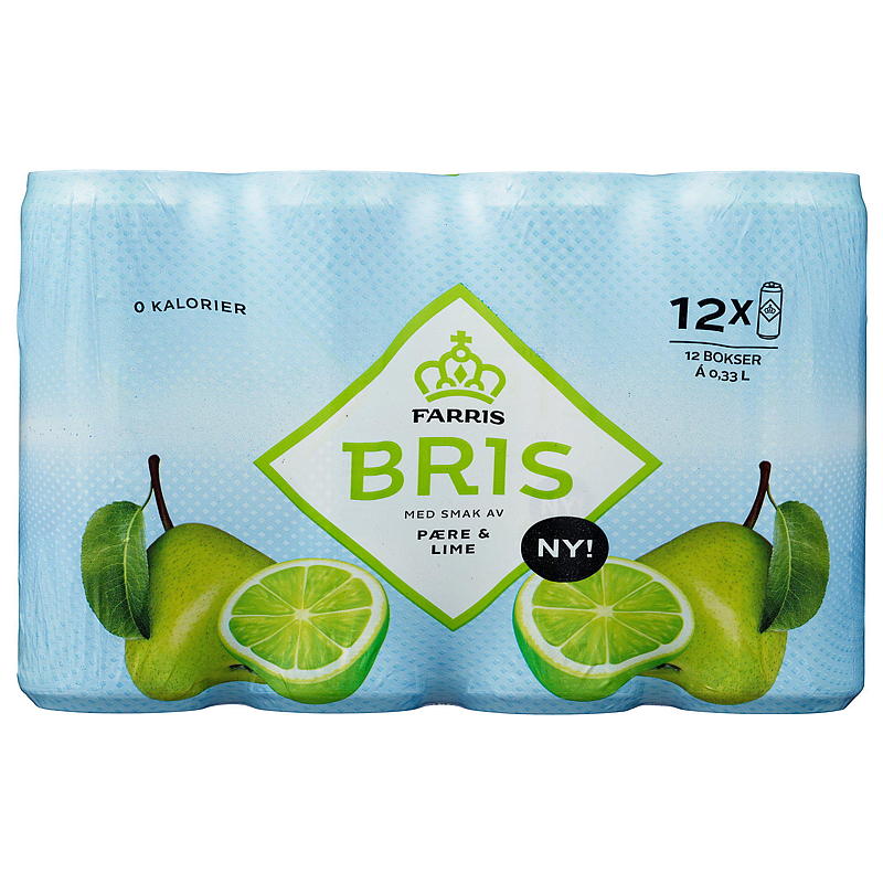 Farris Farris Bris 12-pack 0,33 l låda päron/lime