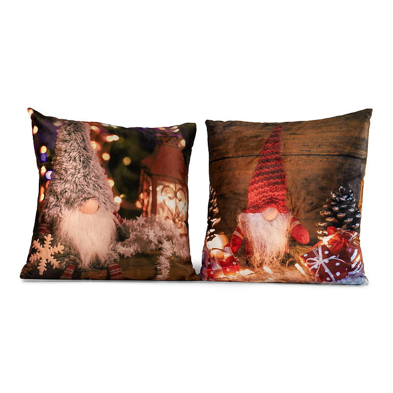 Hjemmepute 45x45 cm med LED-lys