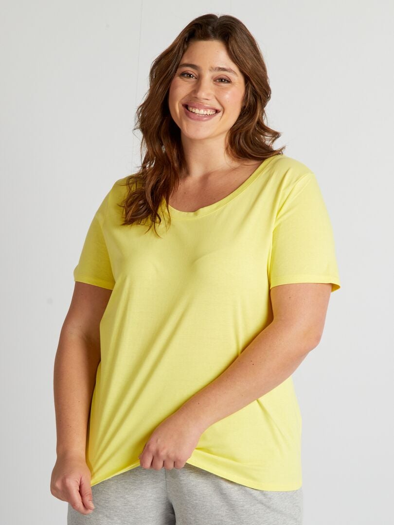 Camiseta estampada - AMARILLA