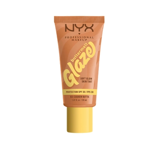 NYX Professional Makeup Buttermelt Glaze podkład w kremie SPF30 03 Cashew Butta 30 ml