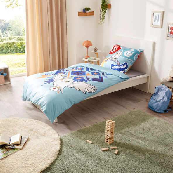 Kinderbeddengoed van fleece met Harry Potter-print, 135x200 cm