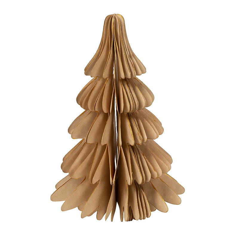 Hjem Papir Juletre pepperkake 12x18 cm
