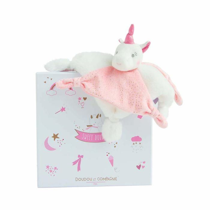 Soft toy - DOUDOU ET COMPAGNIE - Pink Unicorn - 22 cm - Girl - Child - Pink