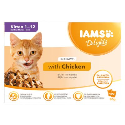 IAMS Delights Kitten – Pui în sos