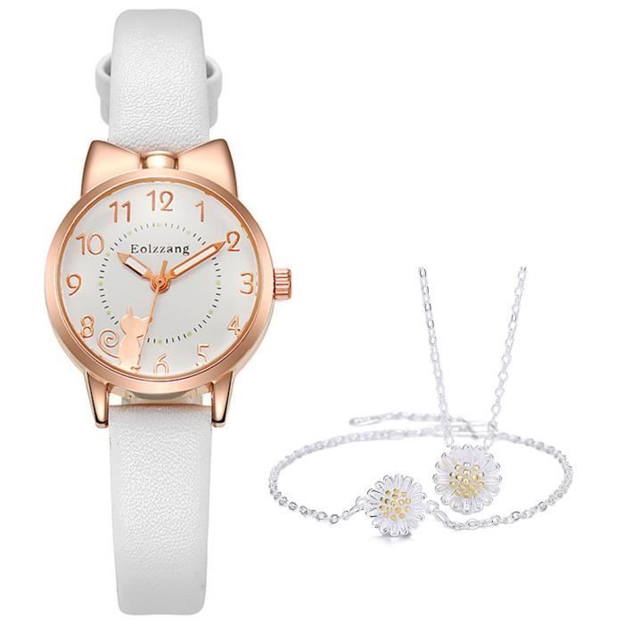 INSFITY Girls' Watch - Daisy Strap - White - Analog
