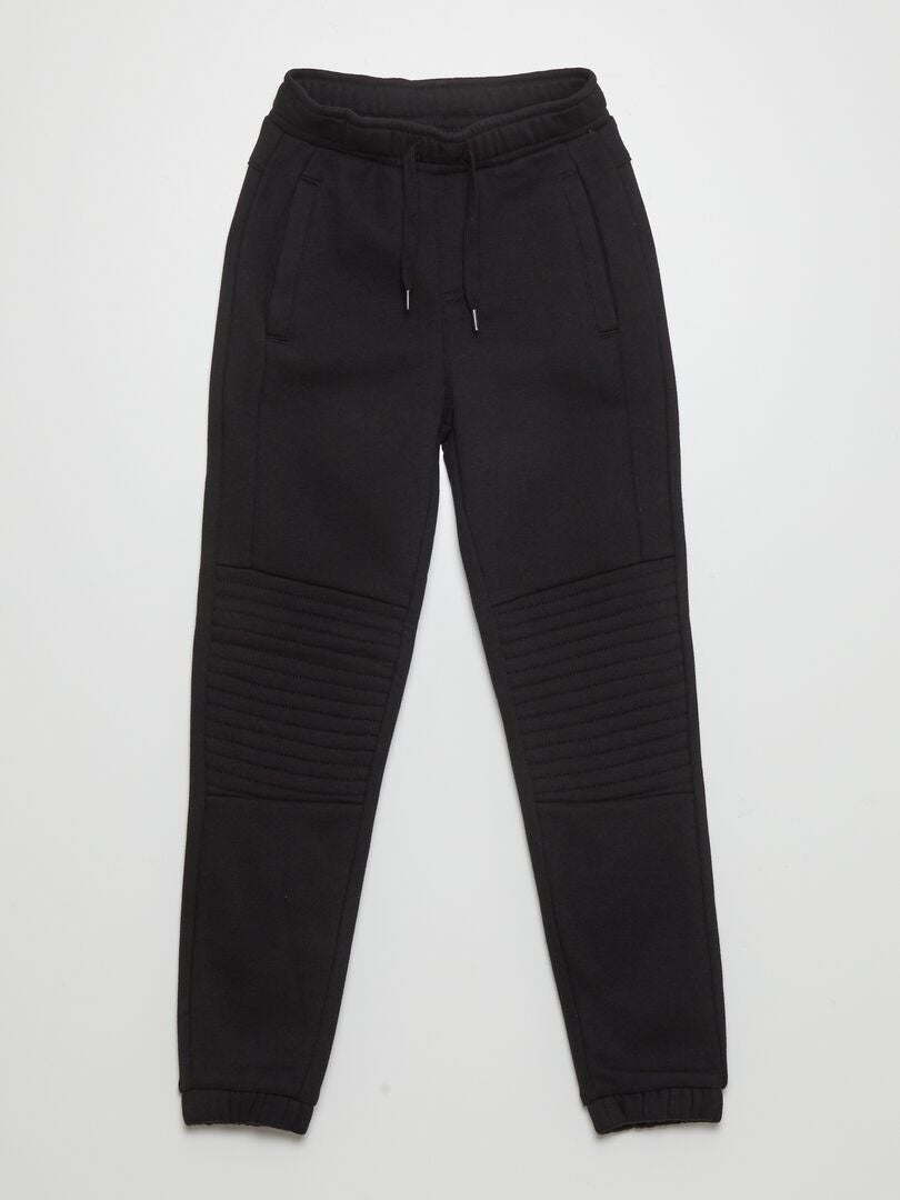 Calça de moletom - Corte justo - Preta