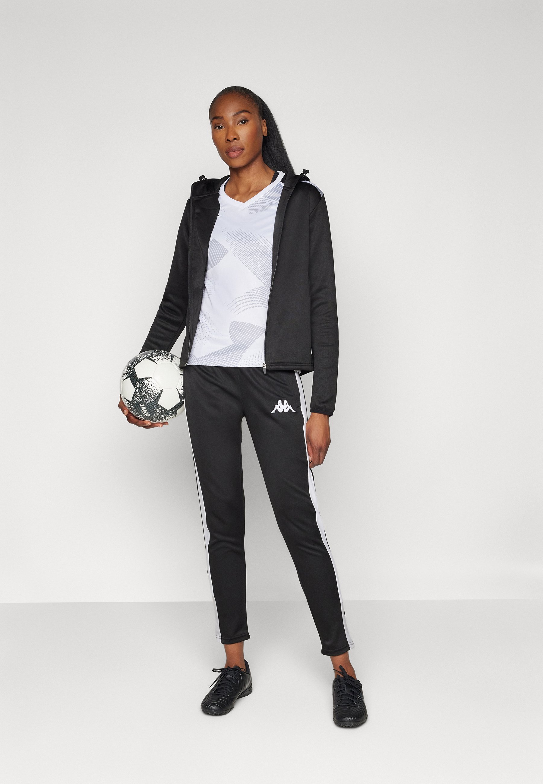 Kappa ELETRA EVO - Trainingsbroek - zwart/wit