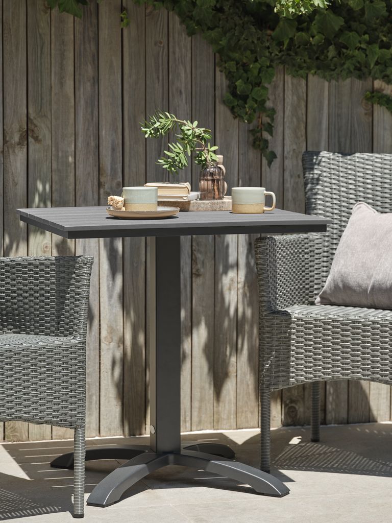 HOBRO Klub stol HOBRO S70xL70 sivi
