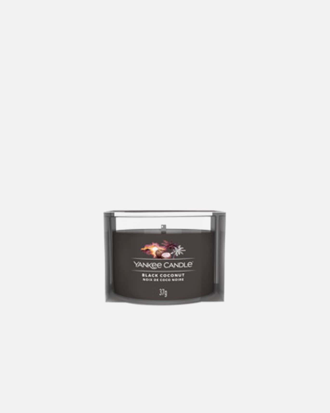 YANKEE CANDLE Votive en Verre Noix de Coco Noir