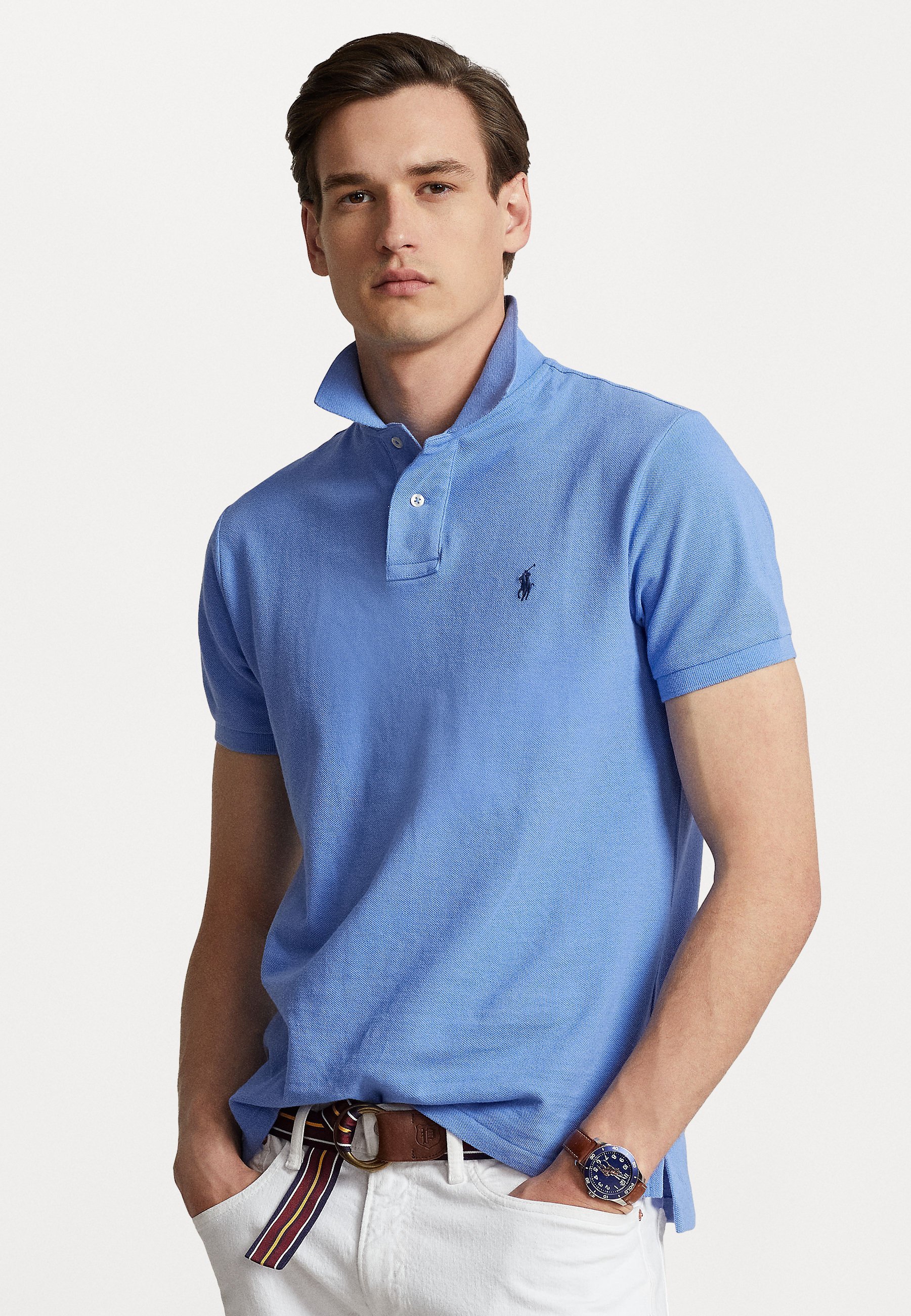 Polo Ralph Lauren THE ICONIC MESH POLO SHIRT - Koszulka polo - Harbor Island Blue