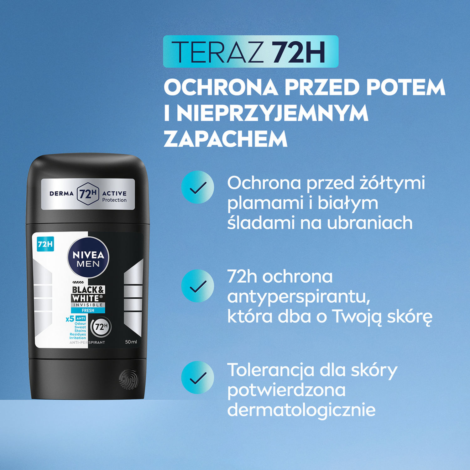 Nivea Men Blanco y Negro Fresco