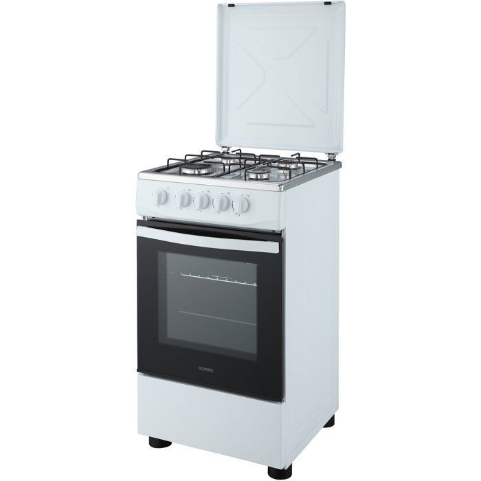 Cocina de gas - OCEANIC - OCEACG5055GW - 4 quemadores - 7700 W - Blanca
