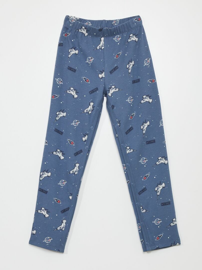 Pantalones con cierre de botón a presión - So Easy - AZUL
