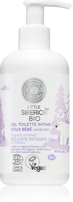 Natura Siberica Little Siberica BIO gel de higiene íntima suave para crianças desde o nascimento