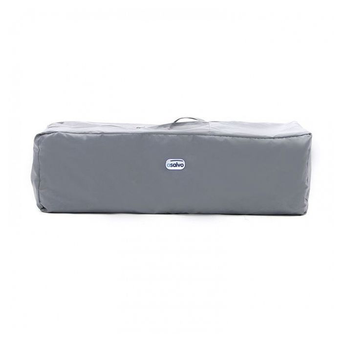 Cuna de viaje ASALVO Dandelion con arco y cambiador - Gris - 60x120 cm