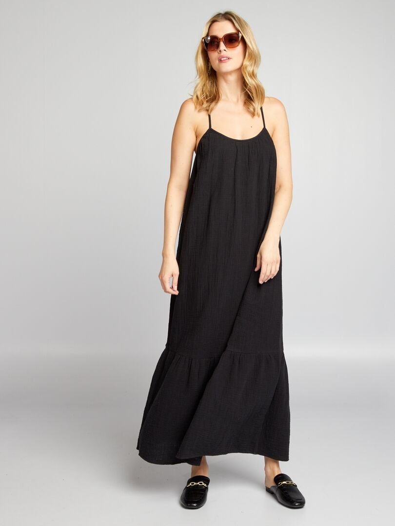 Vestido largo - negro