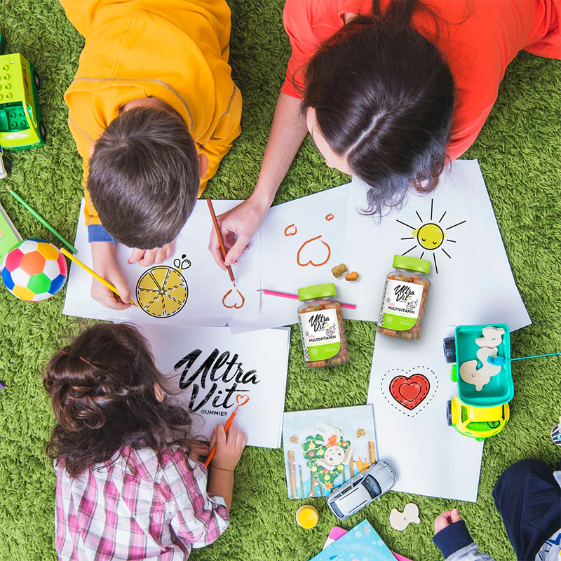VPLab UltraVit Gummies Kids Multivitamin Nahrungsergänzungsmittel umfassendes Multivitaminpräparat für Kinder