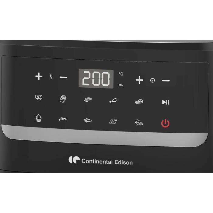 Friggitrice ad aria Continental Edison CEFR240092L - 1800W - 9,2L - Nera