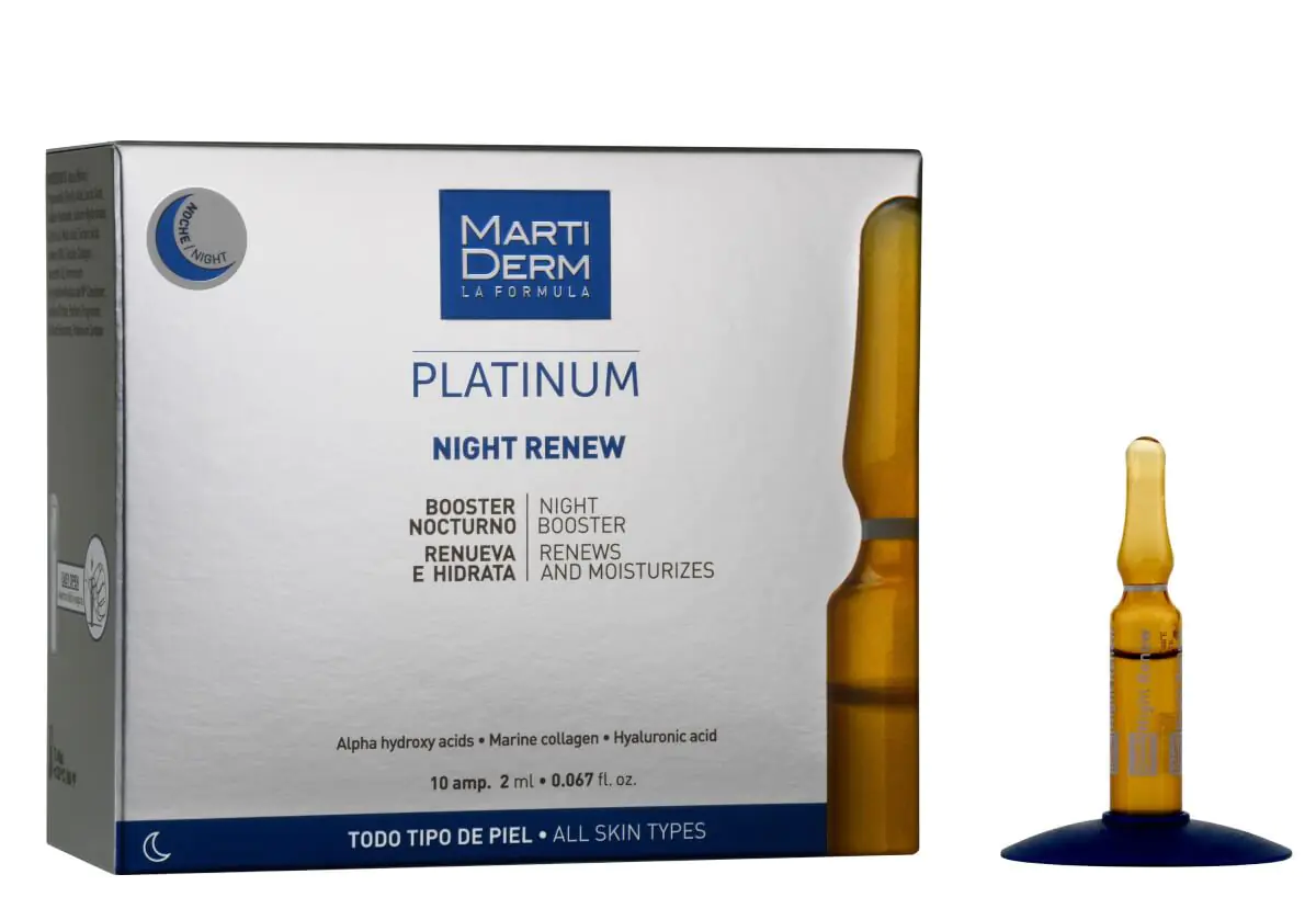 Martiderm Night Renew Serum do twarzy w ampułkach