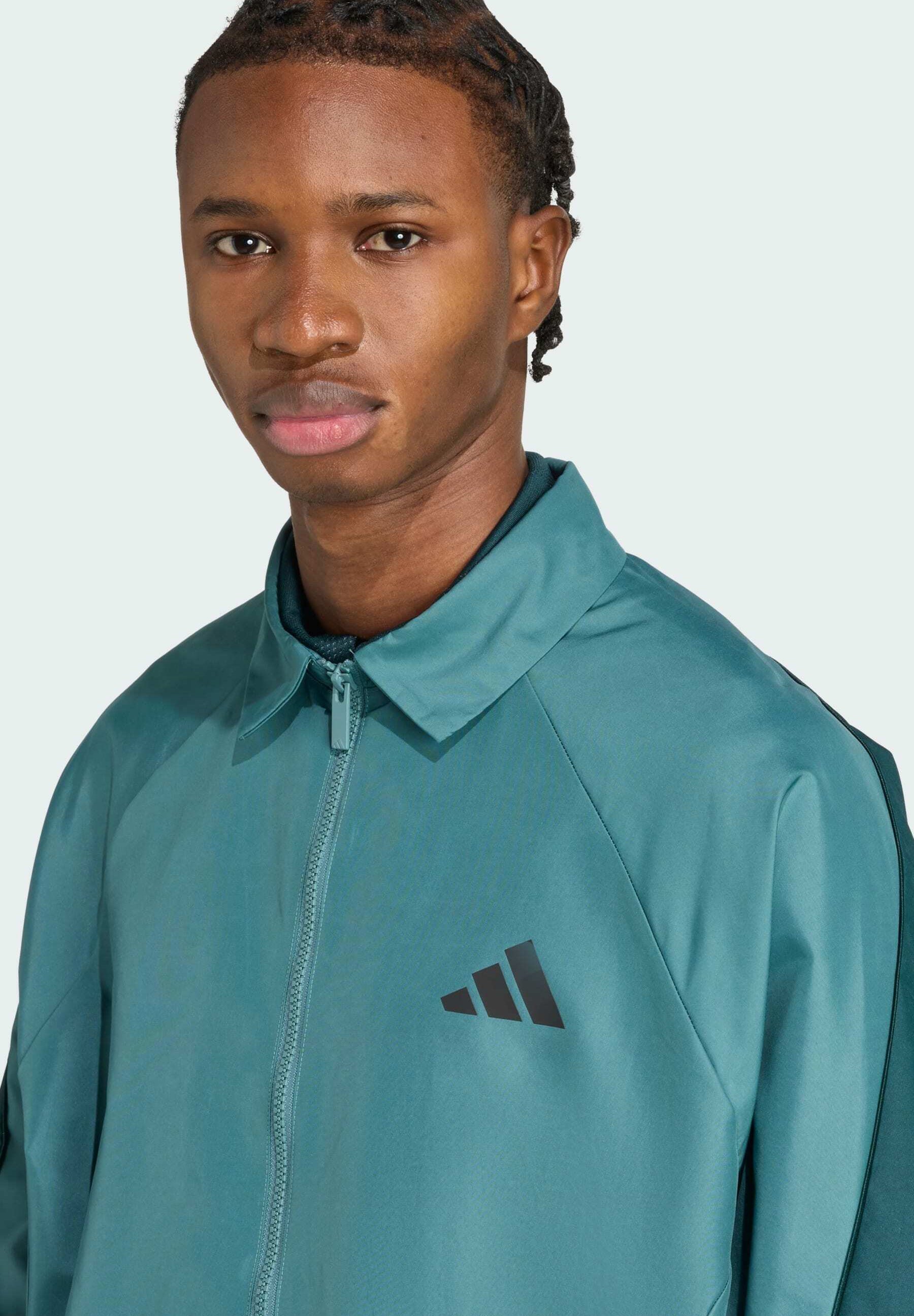 adidas Sportswear STADIUM - Trainingsjack - tweedehands teal aurora ivy