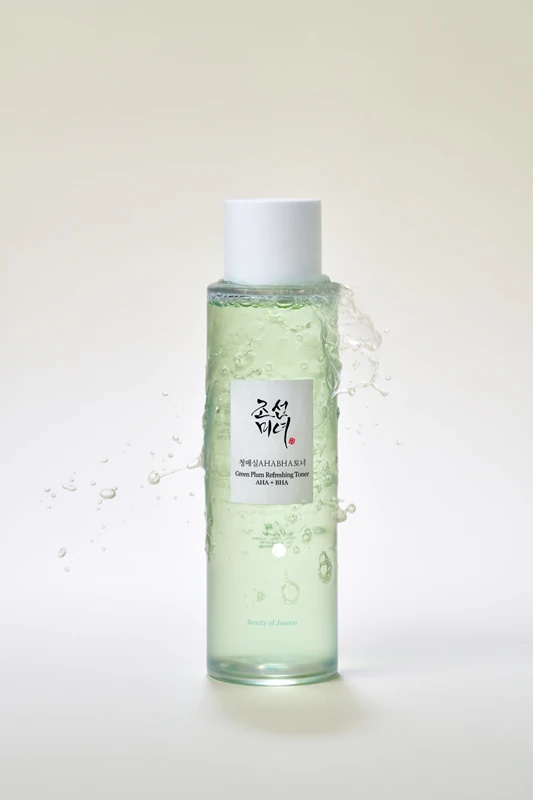 Osvežilni tonik Beauty of Joseon Green Plum AHA + BHA za nežno pilingiranje za vsakodnevno uporabo
