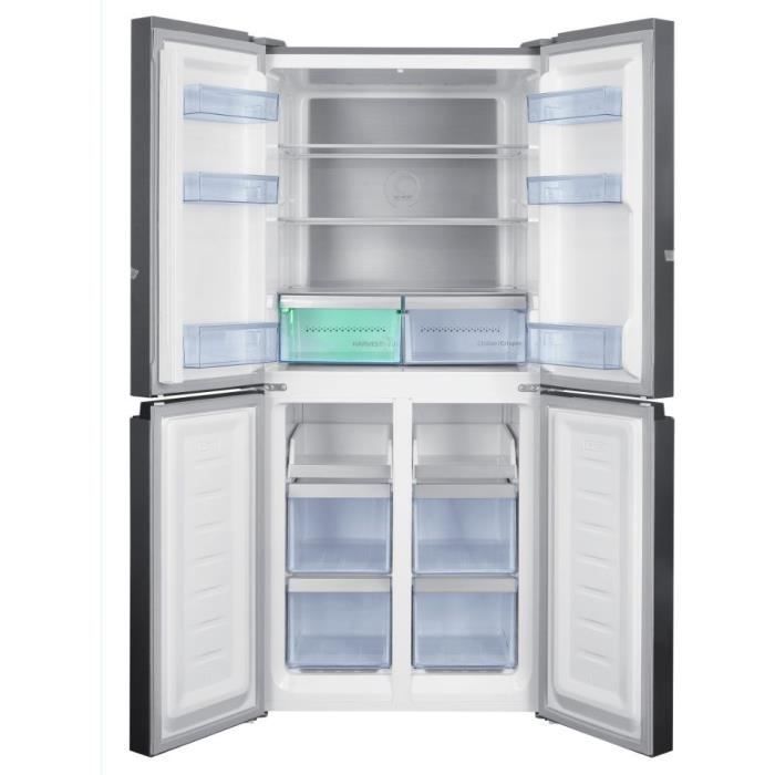 Frigorífico multipuertas - BEKO - GNO46623MXPN - Clase energética D - 400 L - 180 x 79,5 x 74 cm - Acero inoxidable