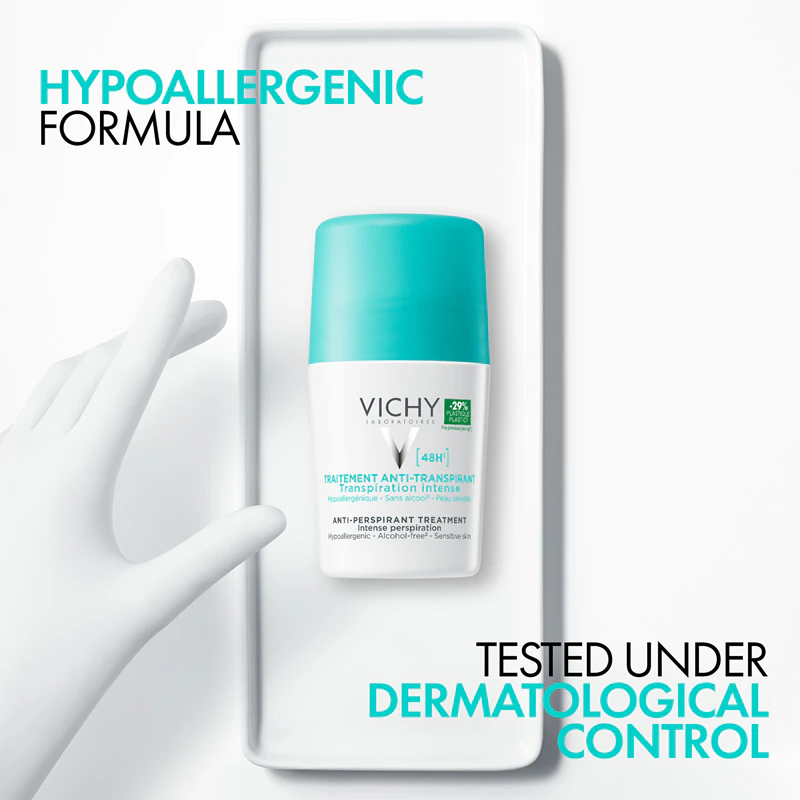 Vichy Deodorant 48 uur anti-transpirant roll-on tegen overmatig transpireren