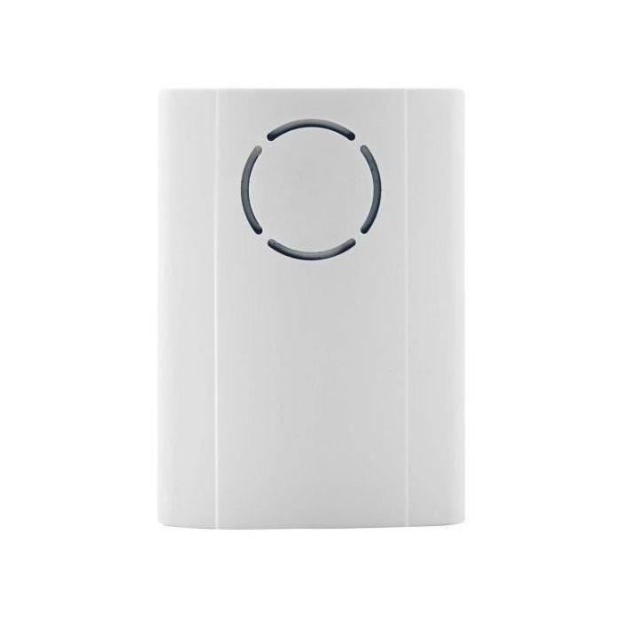 Campainha sem fio EXTEL Carillo - Alcance de 100 m - 36 toques - Botão à prova d'água IP44