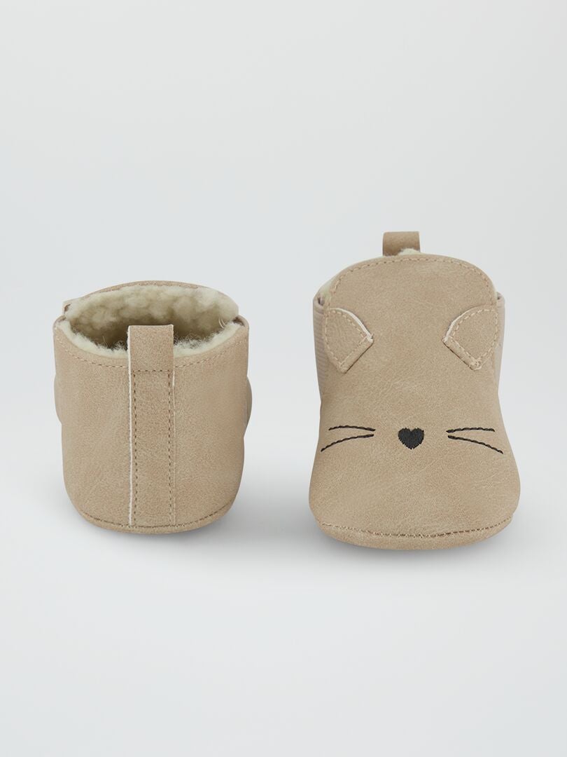 Botas acolchoadas - BEGE