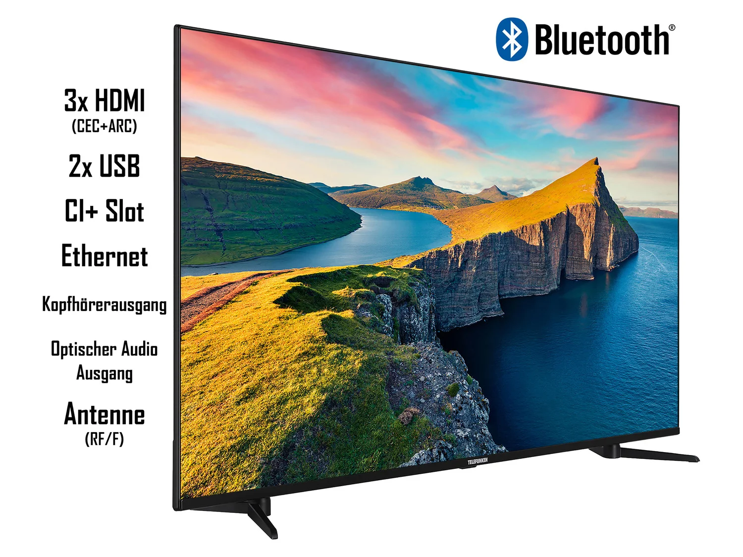 TELEFUNKEN »QU43-65K800« QLED Älytelevisio 4K UHD Dolby Vision HDR:llä