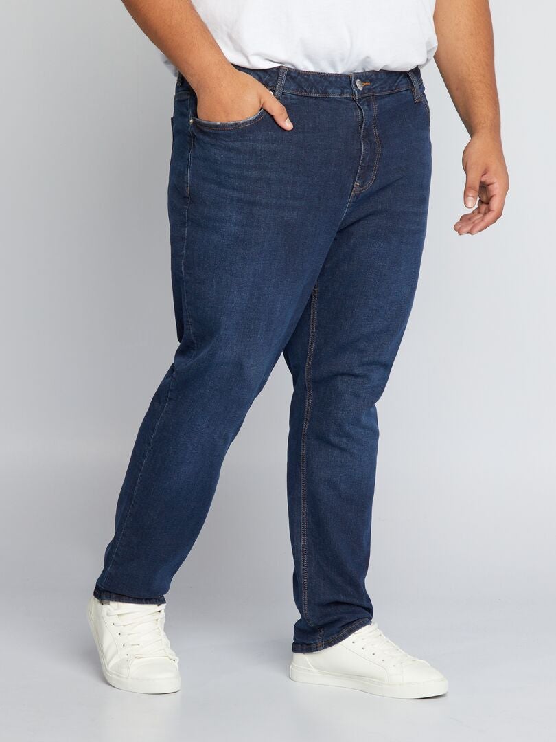 Slim fit jeans met 5 zakken - Maat L34 - Blauw