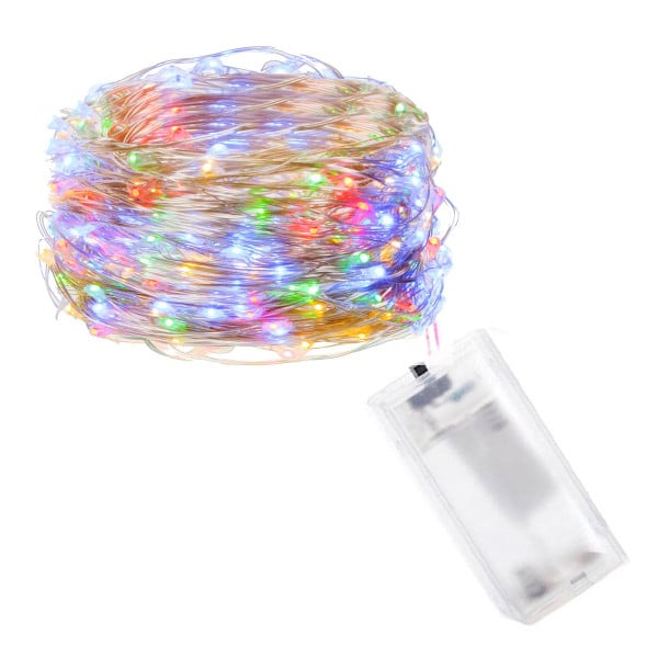 Lampki choinkowe 10 LED druciki mikro na baterie