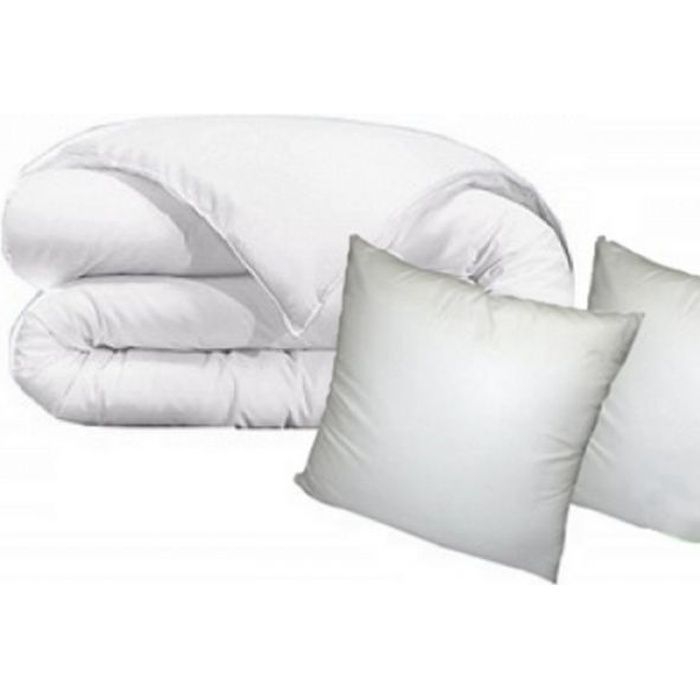 Juego de funda nórdica 220x240 + 2 almohadas de microfibra de 450 g