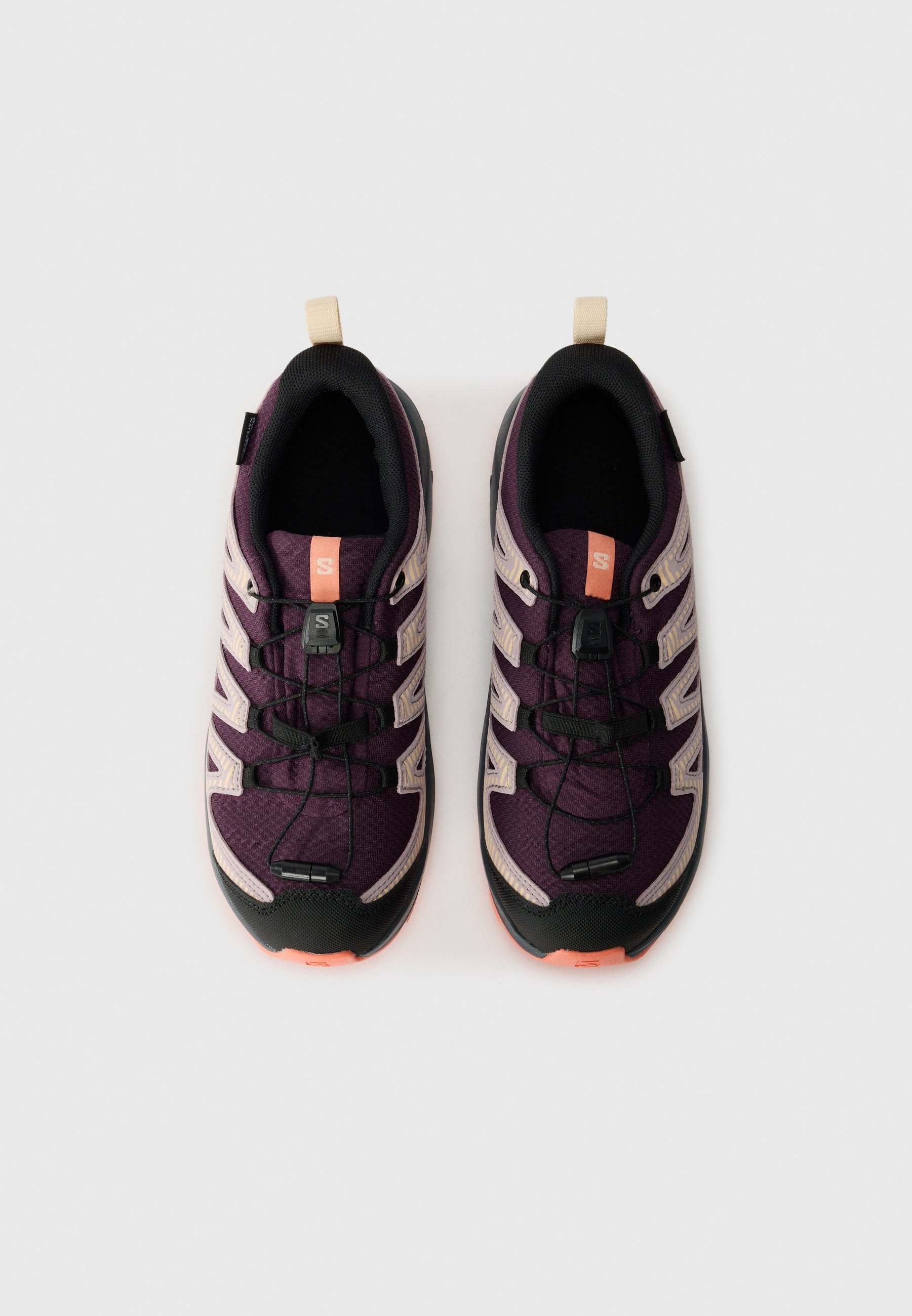 Salomon XA PRO V8 WATERPROOF UNISEX - Fjellsko - plum kitten/turbulens/fusion coral