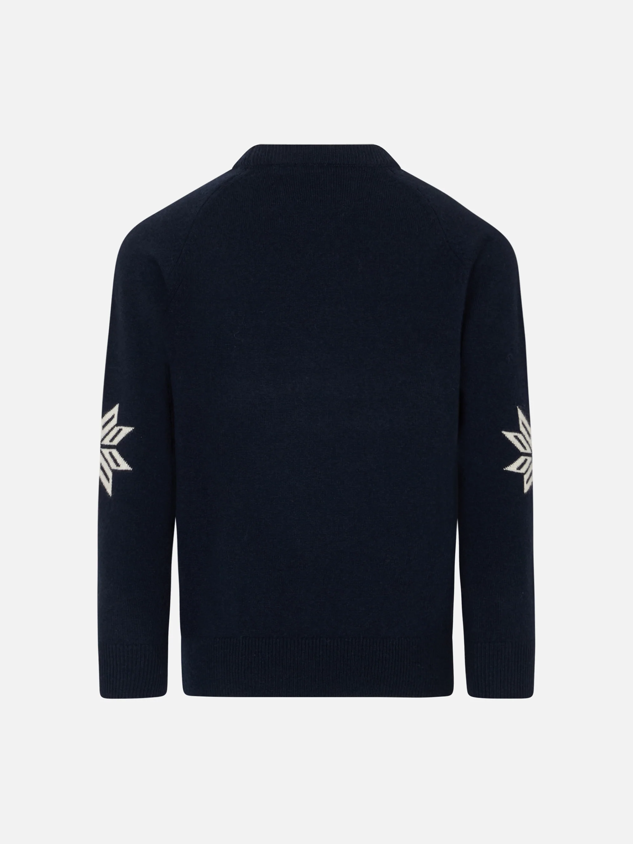 Drengesweater med rund hals og St. Barth Ski Club-print