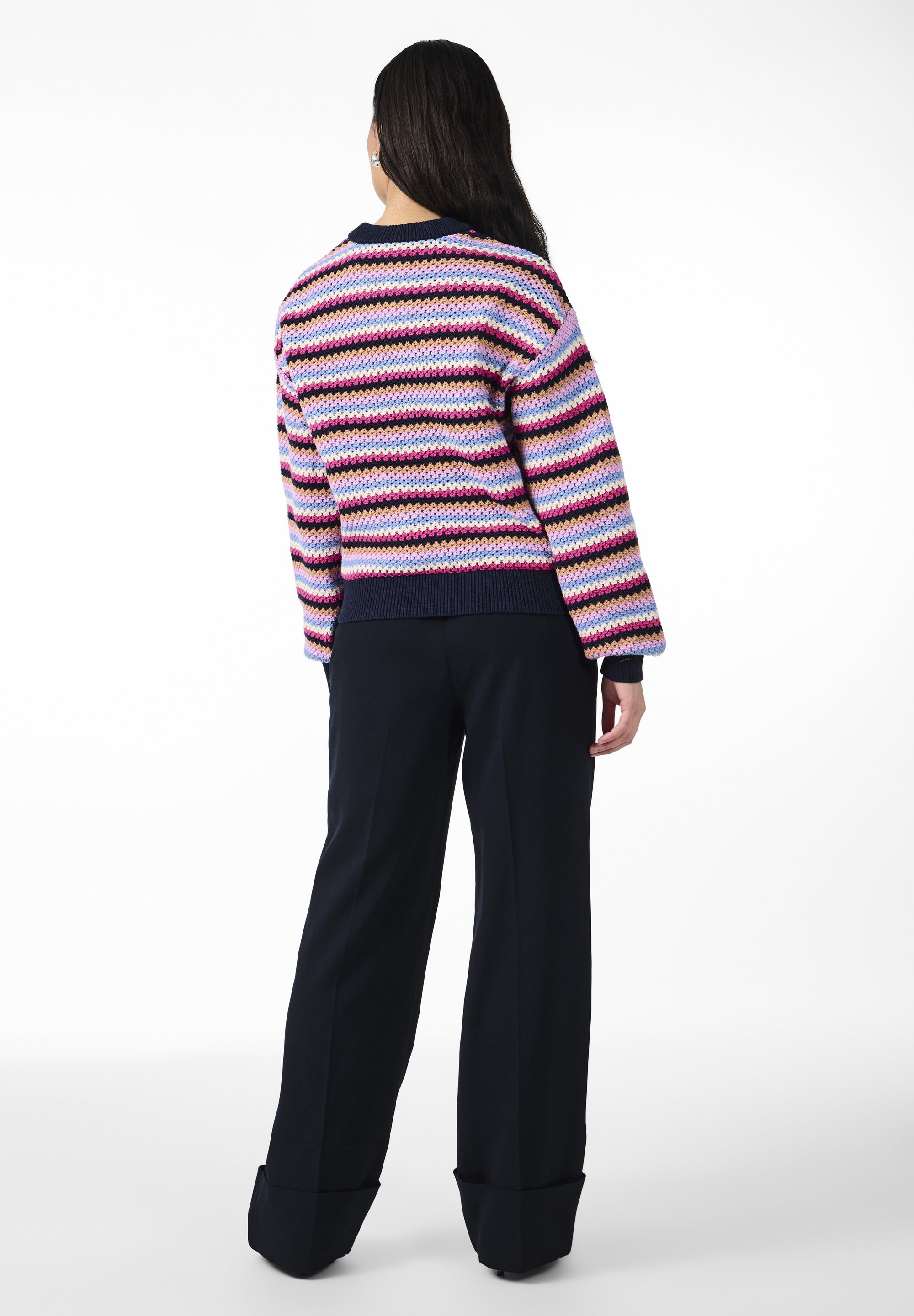 YAS YASBELA PULLOVER - Suéter - blazer azul marinho