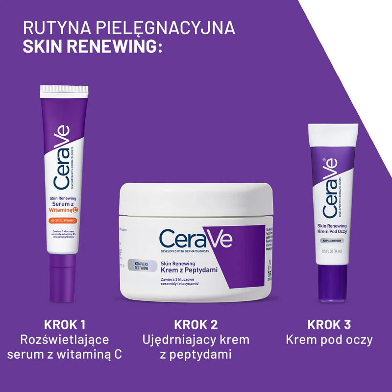 Očný krém CeraVe Skin Renewing Eye Cream, ktorý obnovuje ochrannú bariéru pokožky