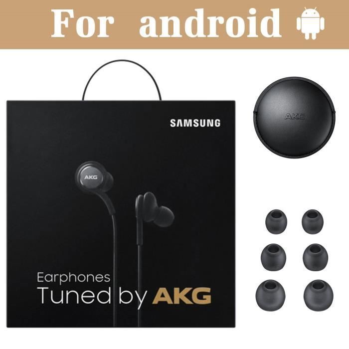 Paquete de 5 auriculares intrauditivos - Samsung - GALAXY S8 EO-IG955 - Conector minijack de 3,5 mm - Sintonizados por AKG